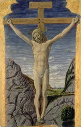 Korsfestelse (tempera på panel)